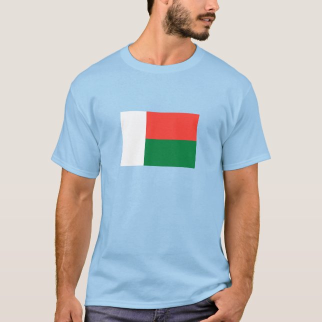 Camiseta Bandeira de Madagáscar (Frente)