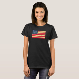 CAMISETA BANDEIRA DE MADEIRA AMERICANA
