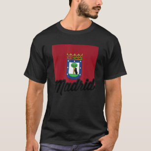 Camiseta Bandeira de Madrid Bandeira da Cidade de Madrid na