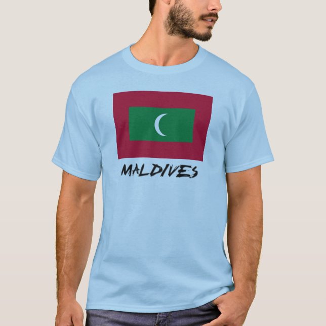Camiseta Bandeira de Maldives (Frente)