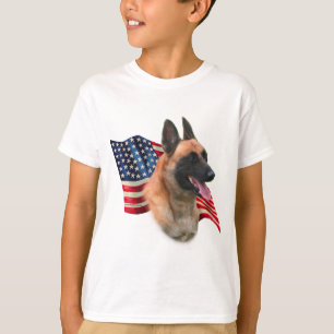 Camiseta Bandeira de Malinois do belga