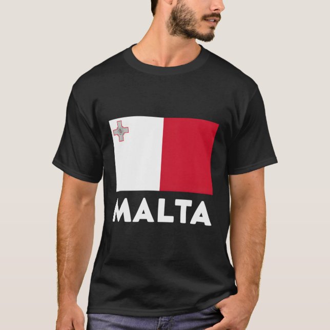 Camiseta Bandeira de Malta (Frente)