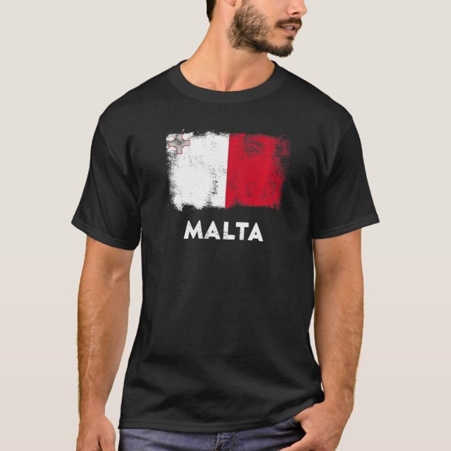 Camiseta Bandeira de Malta (Frente)