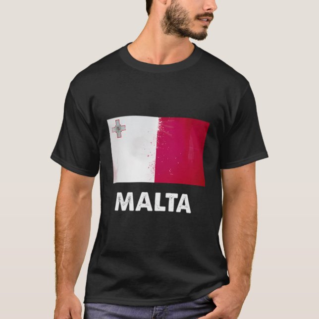 Camiseta Bandeira de Malta (Frente)