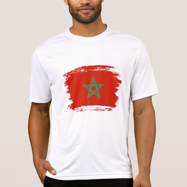 Camiseta Bandeira de Marrocos (Frente)