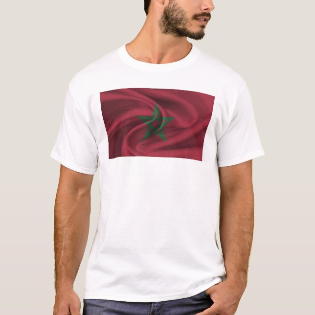 Camiseta Bandeira De Marrocos (Frente)
