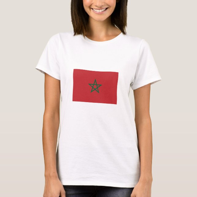 Camiseta Bandeira de Marrocos (Frente)