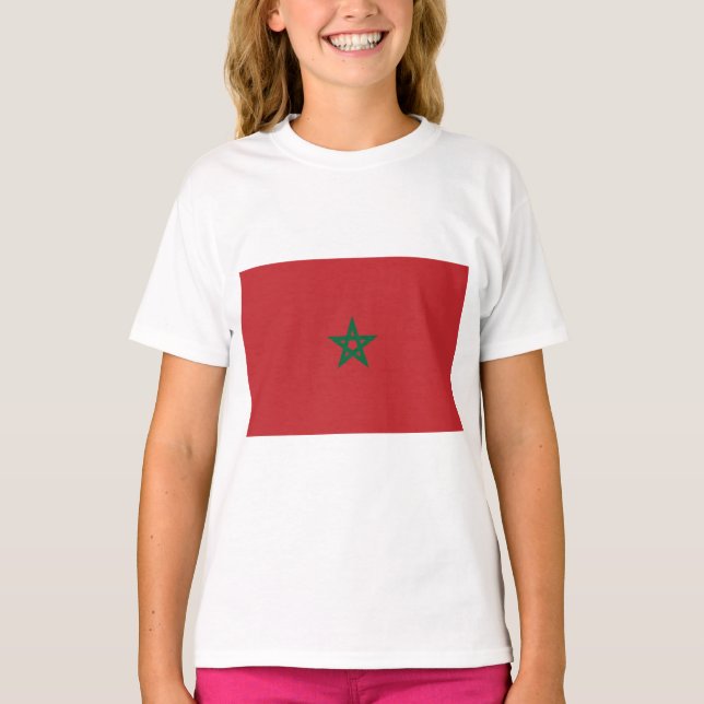 Camiseta Bandeira de Marrocos (Frente)