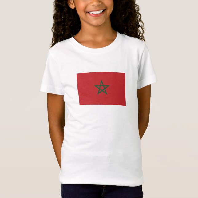 Camiseta Bandeira de Marrocos (Frente)