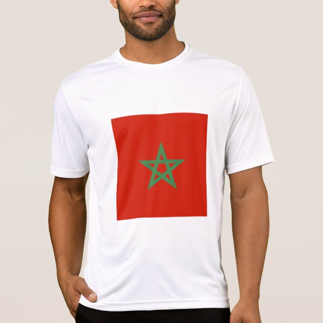 Camiseta Bandeira de Marrocos (Frente)