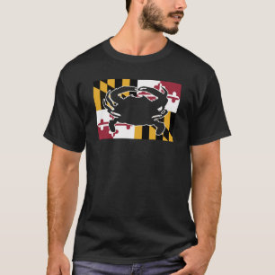Camiseta Bandeira de Maryland/Camisa de caranguejo