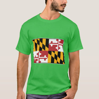 Camiseta Bandeira de Maryland Dakota do Norte