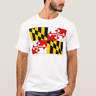 Camiseta Bandeira de Maryland dos Estados Unidos