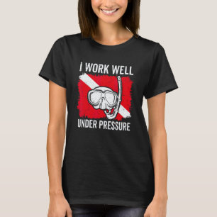 Camiseta Bandeira de mergulhador vintage para snorkeling