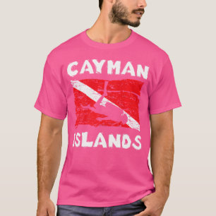 Camiseta Bandeira de Mergulho das Ilhas Cayman Divers Scuba