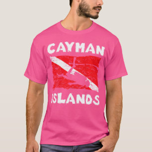 Camiseta Bandeira de Mergulho das Ilhas Cayman Divers Scuba