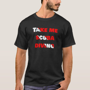 Camiseta Bandeira de Mergulho de Mergulhador Scuba