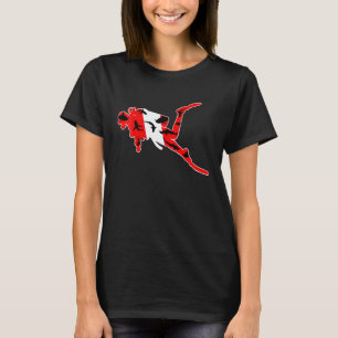 Camiseta Bandeira de Mergulho Produto de Mergulho Autônomo