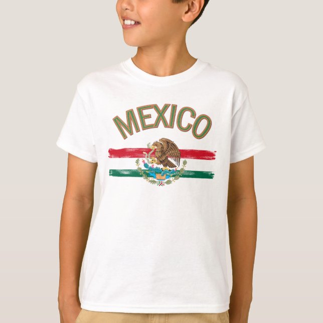 Camiseta Bandeira de México do mexicano (Frente)