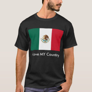 Camiseta Bandeira de México o MUSEU Zazzle eu amo MEU paí
