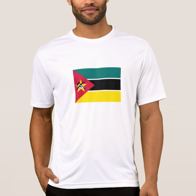 Camiseta Bandeira de Moçambique (Frente)