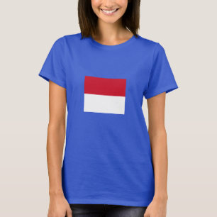 Camiseta Bandeira de Mônaco