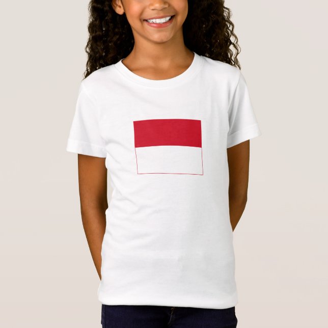Camiseta Bandeira de Mônaco (Frente)