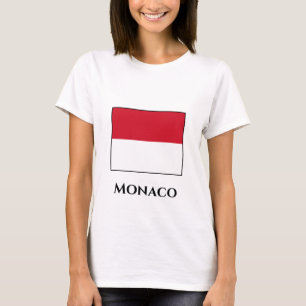 Camiseta Bandeira de Mônaco