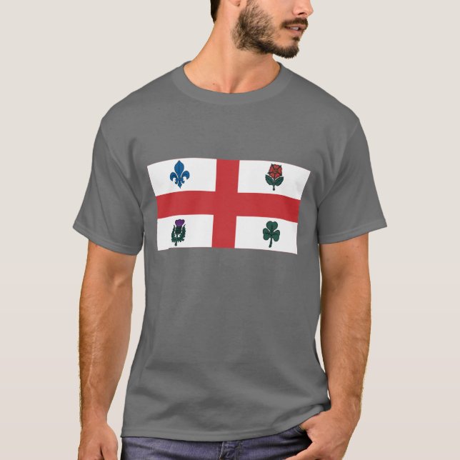 Camiseta Bandeira de Montreal (Frente)