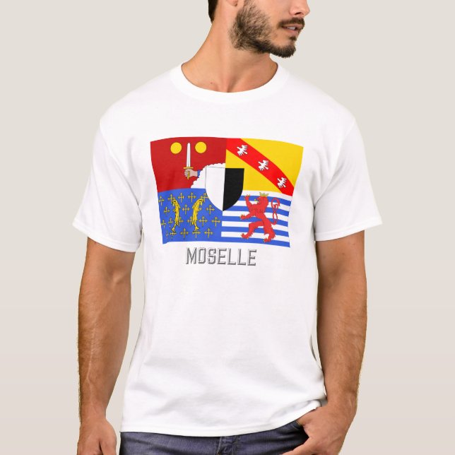 Camiseta Bandeira de Moselle com nome (Frente)