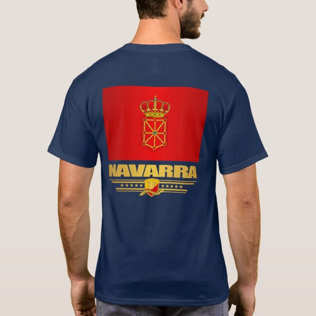 Camiseta Bandeira de Navarra (Navarra) (Verso)