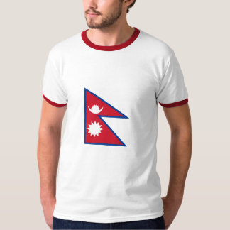 Camiseta bandeira de nepal