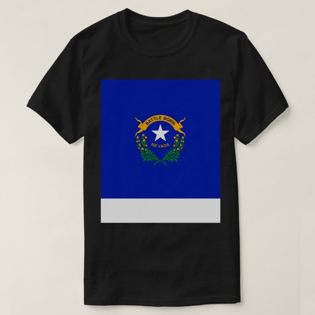Camiseta Bandeira de Nevada (Frente do Design)
