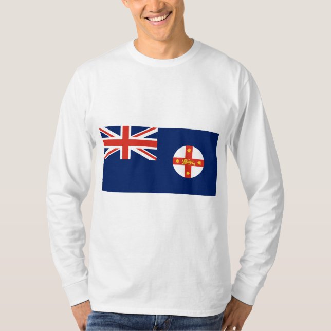 Camiseta Bandeira de New South Wales (Estado australiano) (Frente)