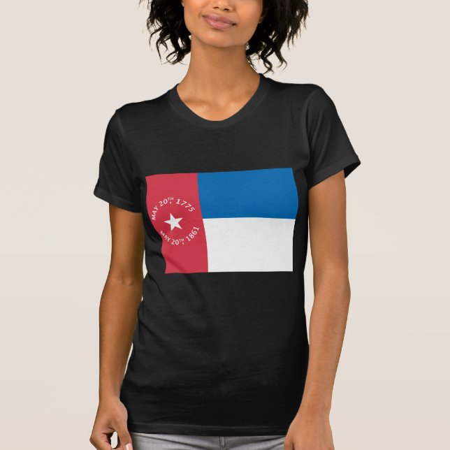 Camiseta Bandeira de North Carolina (1861-1885) (Frente)