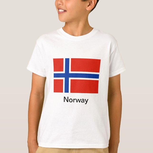 Camiseta Bandeira de Noruega (Frente)