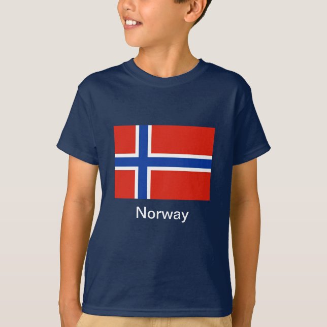 Camiseta Bandeira de Noruega (Frente)