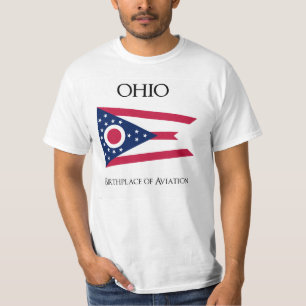 Camiseta Bandeira de Ohio - os Estados Unidos - bandeira de