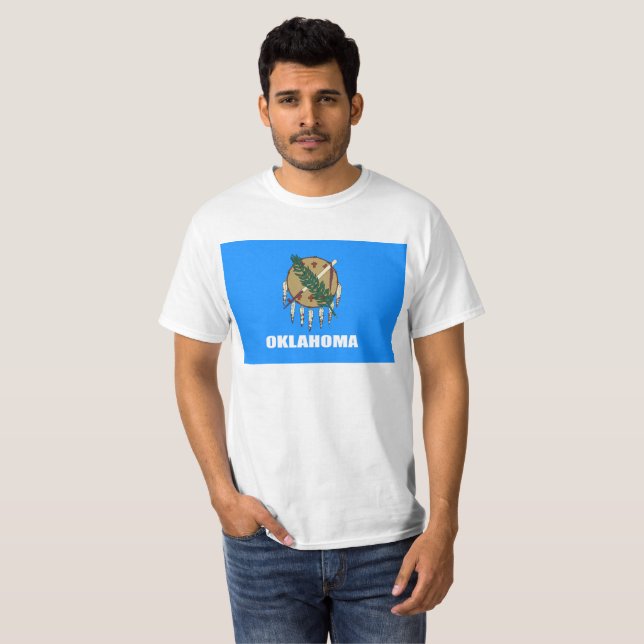 Camiseta Bandeira de Oklahoma  (Frente Completa)