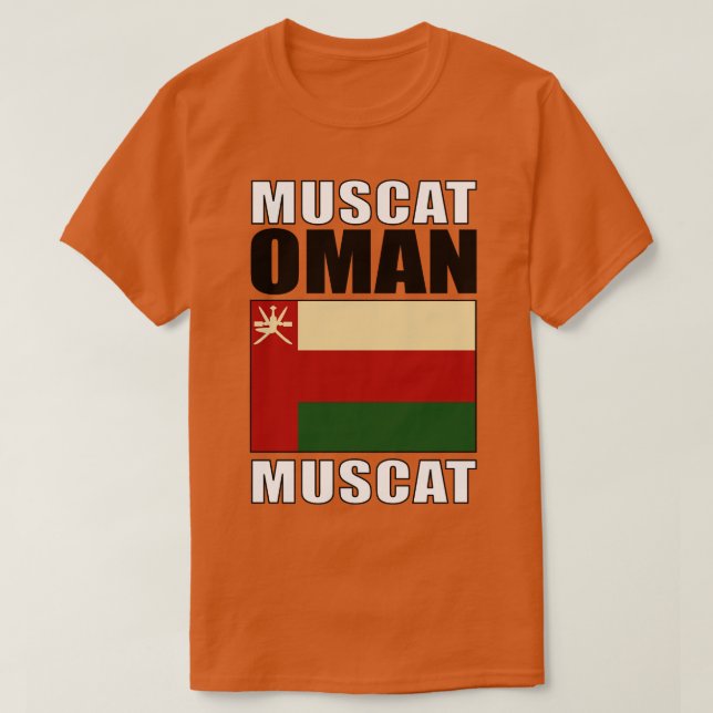 Camiseta Bandeira de Omã (Frente do Design)