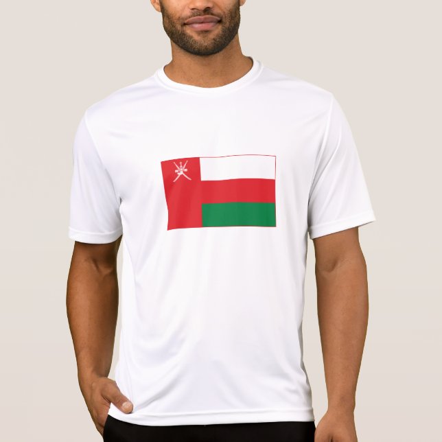 Camiseta Bandeira de Omã (Frente)