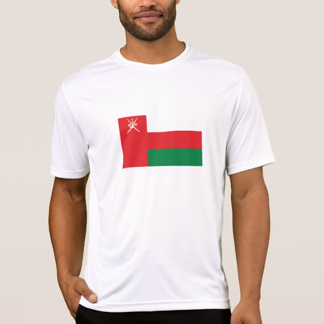 Camiseta Bandeira de Omã (Frente)