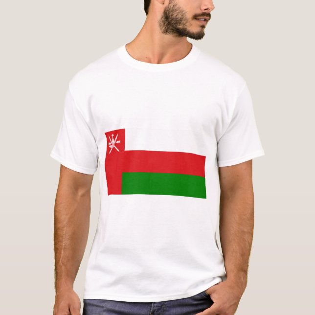 Camiseta Bandeira de Omã (Frente)