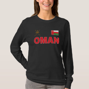 Camiseta Bandeira de Omã Omani Oman