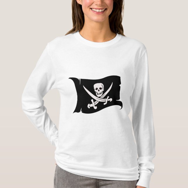 Camiseta Bandeira de ondulação #10 Jack Rackham (Frente)
