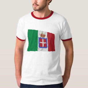 Camiseta Bandeira de ondulação de Italia (1861-1946)