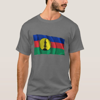 Camiseta Bandeira de ondulação de Kanaky