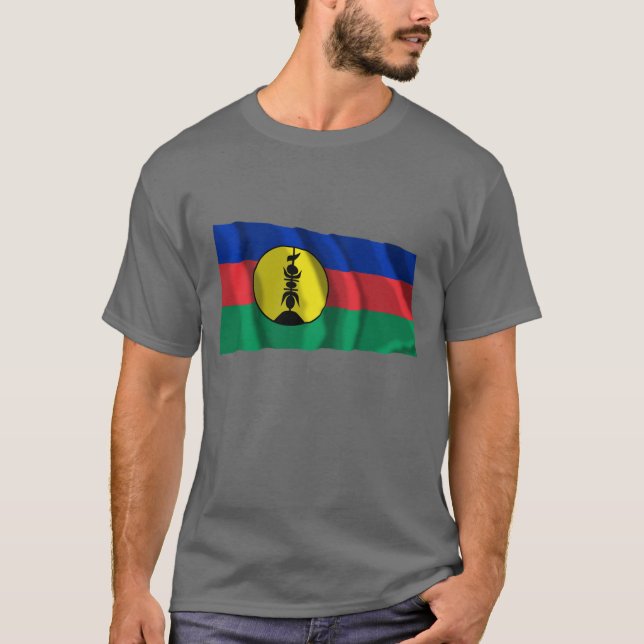Camiseta Bandeira de ondulação de Kanaky (Frente)