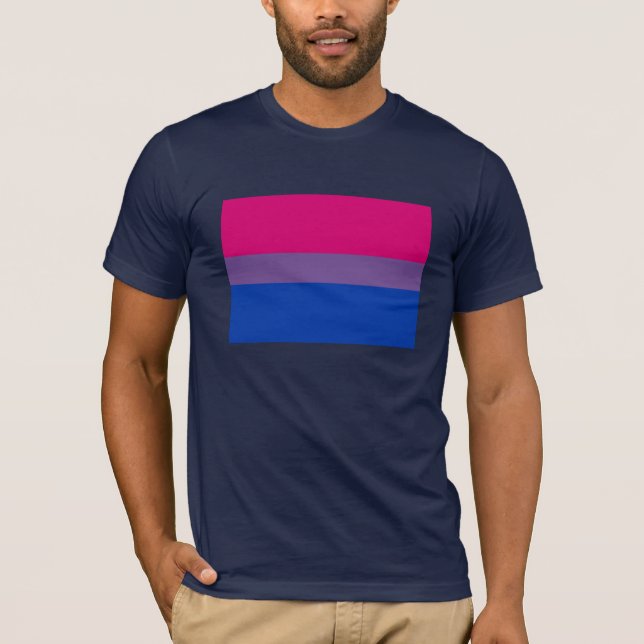 CAMISETA BANDEIRA DE ORGULHO BISEXUAL OFICIAL (Frente)