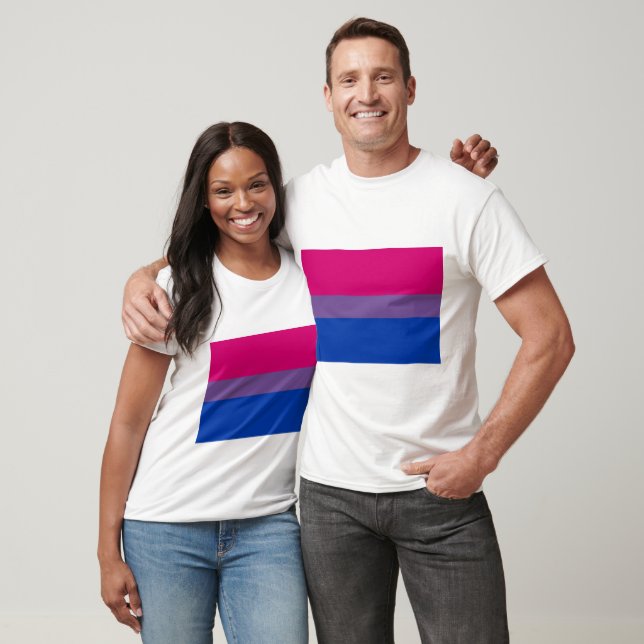 CAMISETA BANDEIRA DE ORGULHO BISEXUAL OFICIAL (Unissex)